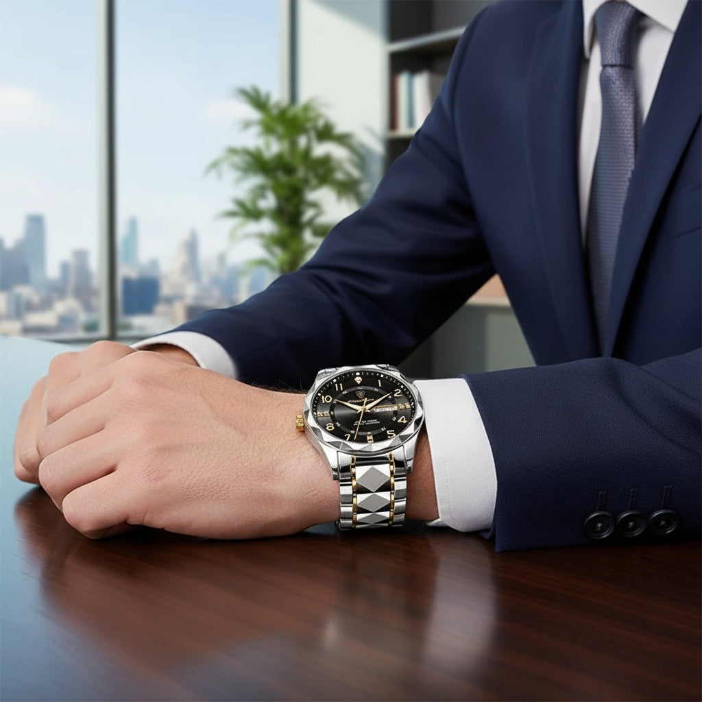 Men's Watch with Titanium Case, Scratch Resistant Glass and 5 ATM Water Resistance, view 7
