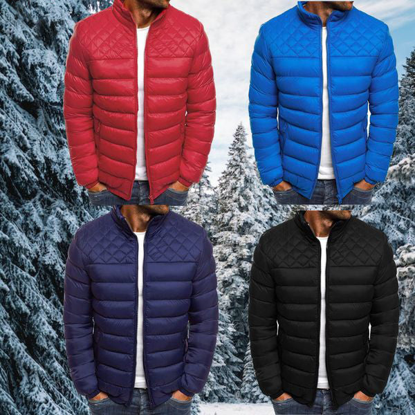 Men's Windproof and Waterproof Quilted Jacket in Four Colors, view 5