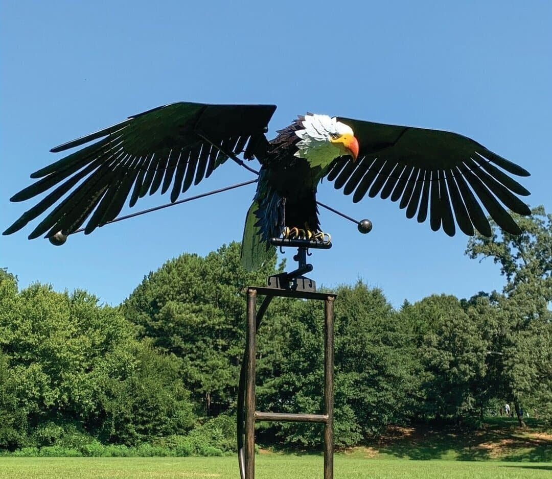 Metal Bird Wind Spinner for Garden and Patio, Three Styles, view 3