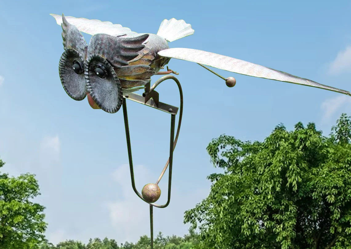Metal Bird Wind Spinner for Garden and Patio, Three Styles, view 7