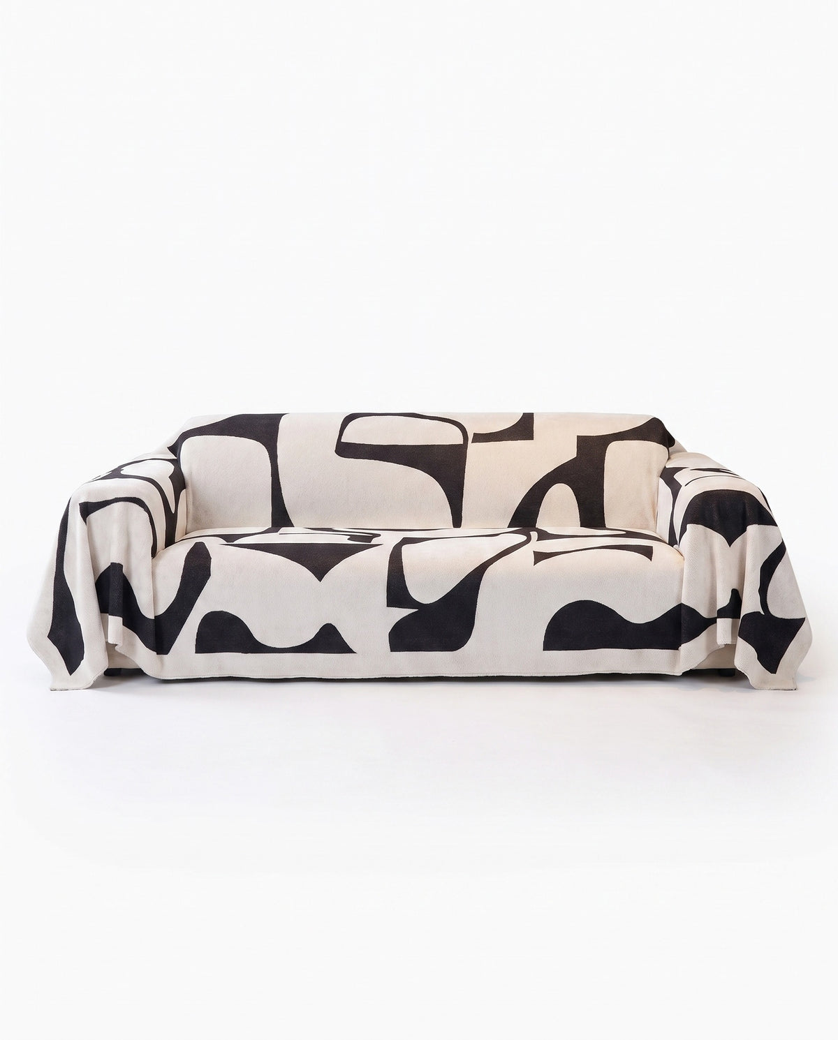 Modern White Monochrome Chic Sofa Cover | Pet Friendly, 71-165in