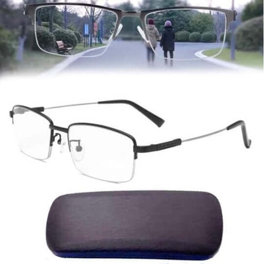 Multifocal Reading Glasses with Blue Light Filter and Metal Frame, view 7