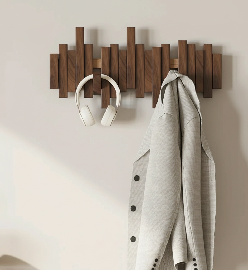 Wood Wall Coat Rack