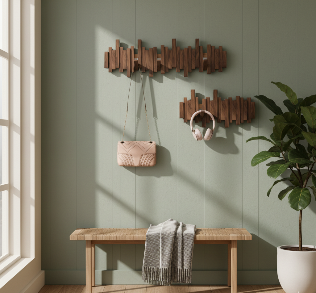 Wood Wall Coat Rack