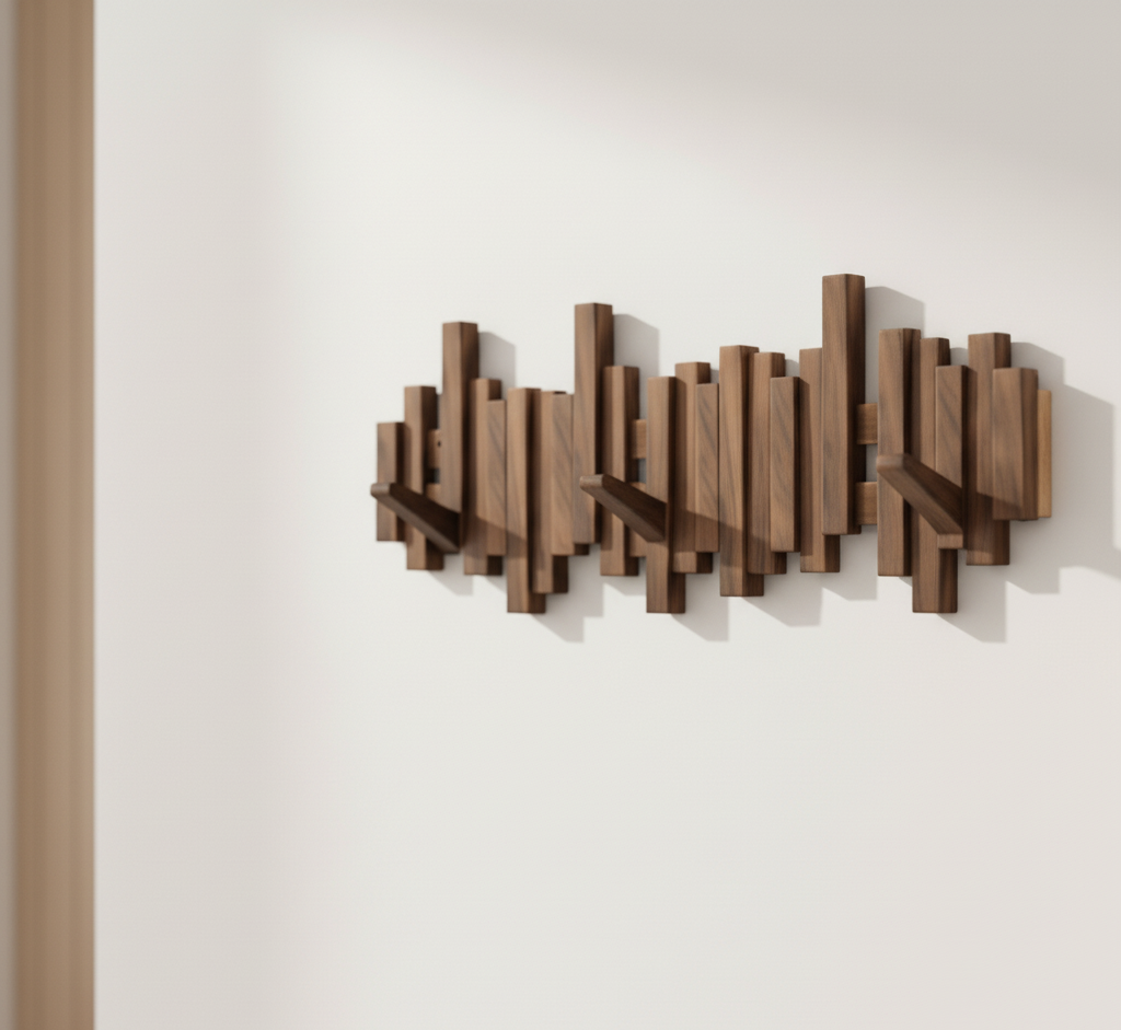 Wood Wall Coat Rack