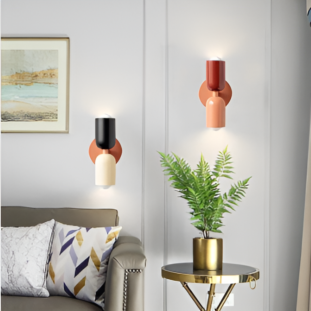 Two-Tone Metal Wall Light