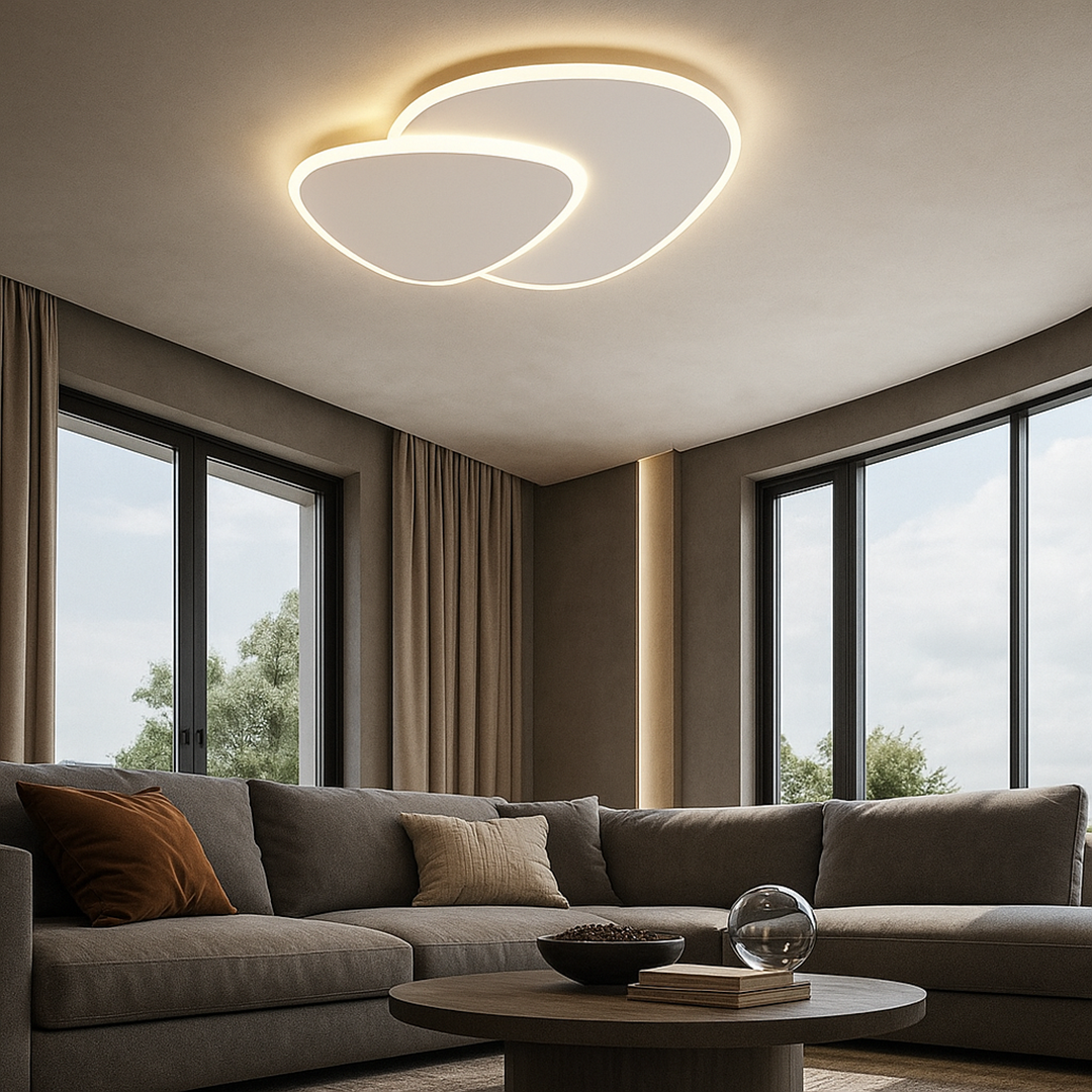 Acrylic Eclipse Flush Mount Ceiling Light