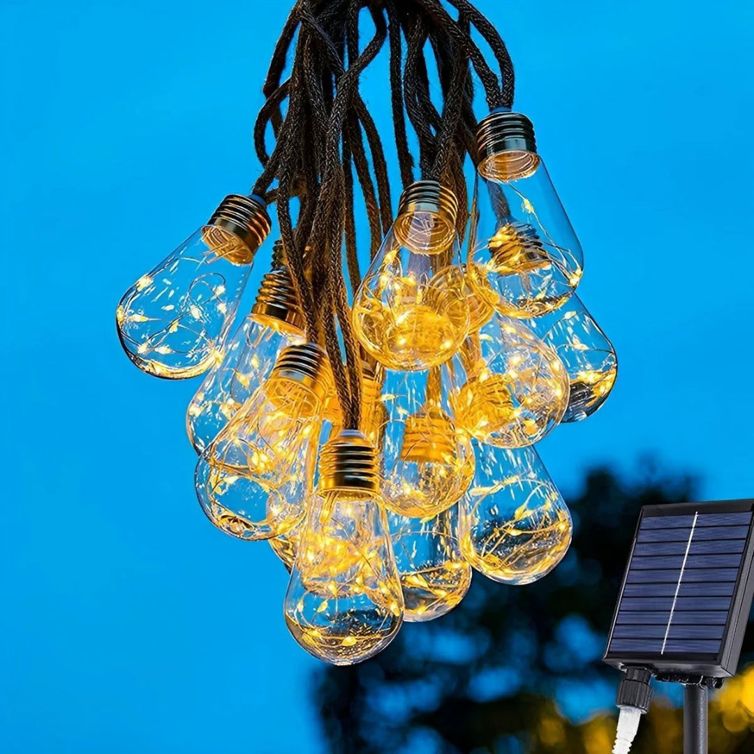Hemp Rope Solar String Lights