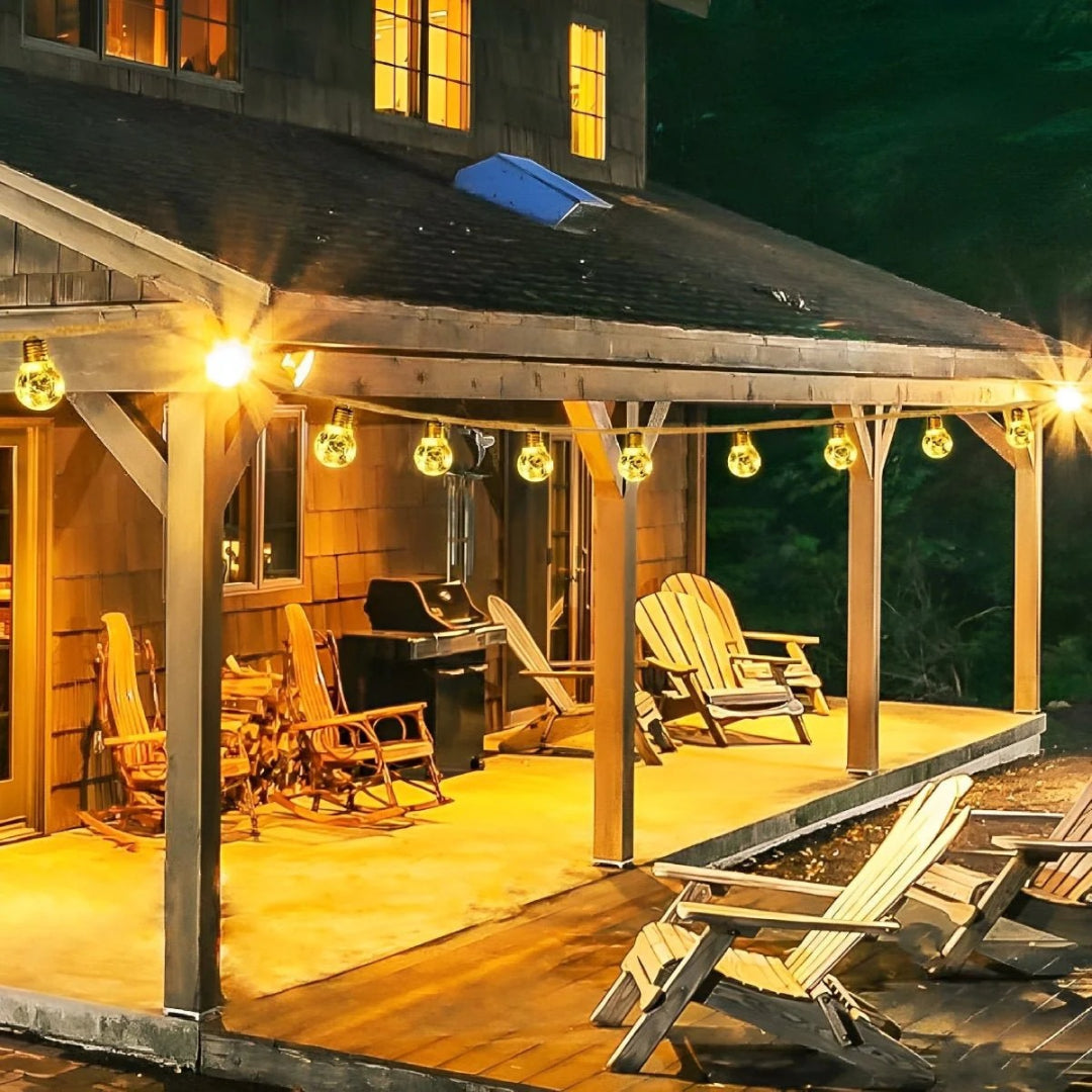 Hemp Rope Solar String Lights