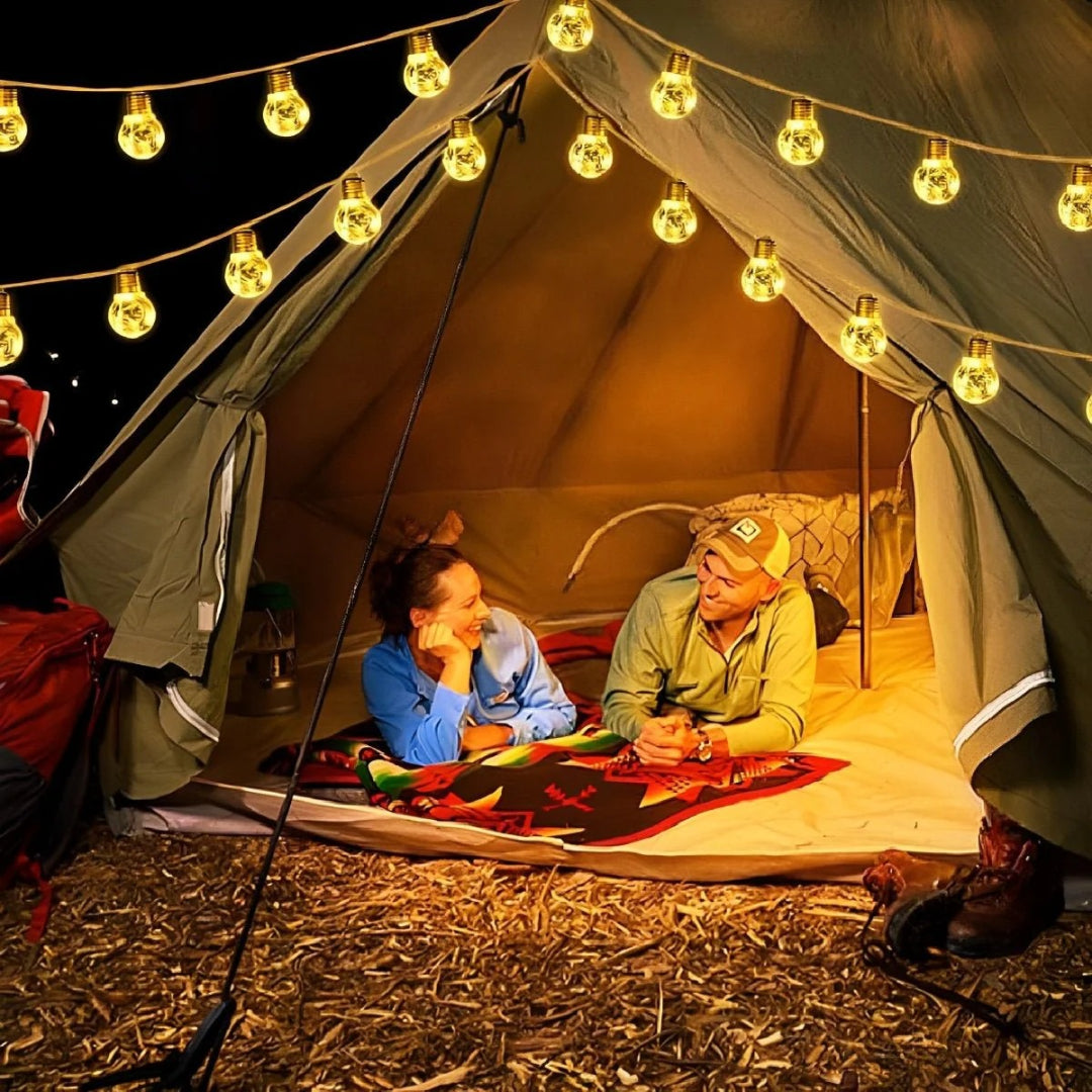 Hemp Rope Solar String Lights