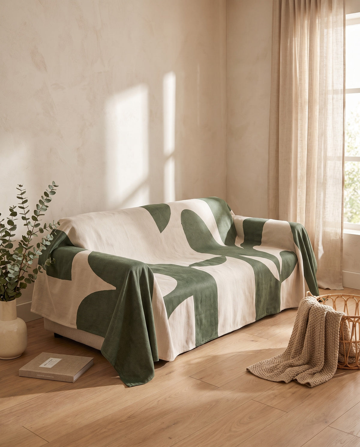 Picasso's Mirage Sofa Cover | Spill Resistant, 71-165in