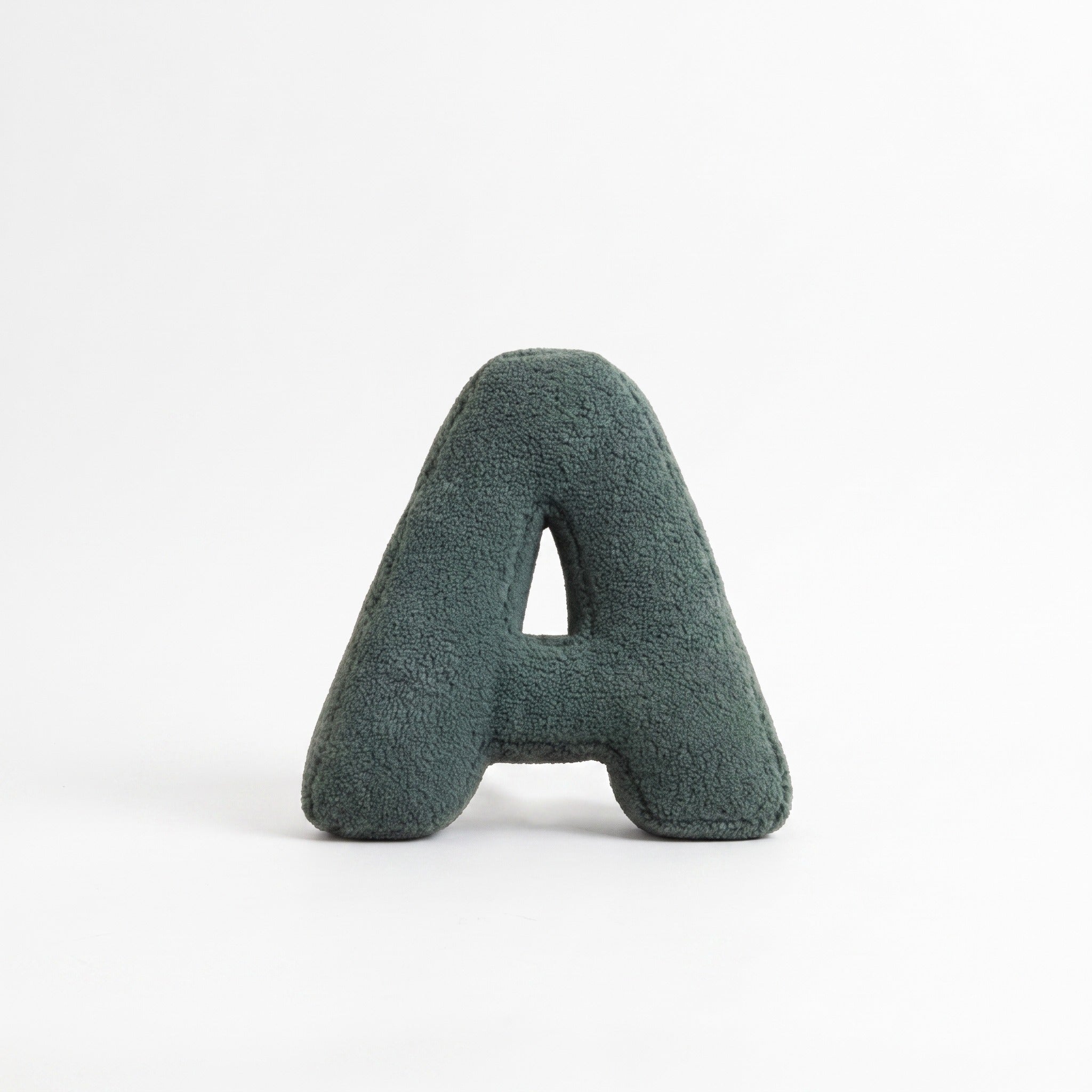 Boucle Letter Pillow | Plush Alphabet Cushion, A to Z, 15in