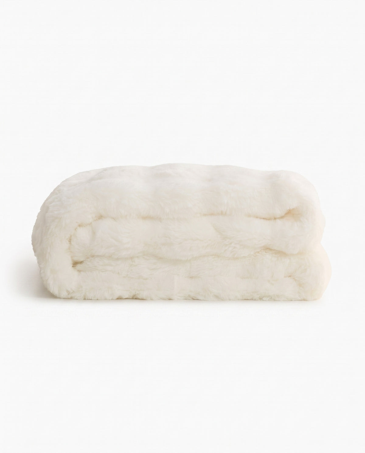 Plush Faux Rabbit Fur Throw Blanket | Soft Warm Handfeel, 51-63in