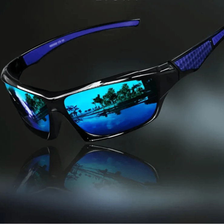 Polarized Wraparound Sports Sunglasses with UV400 Protection and Lightweight Frame, view 4