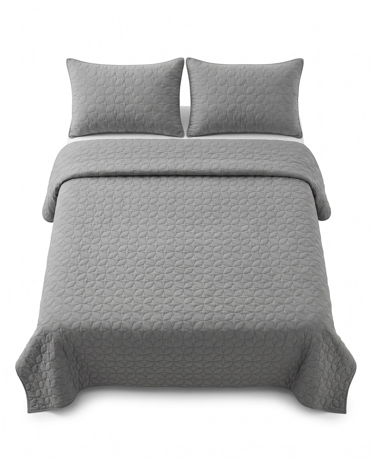 Quilted Throw Pillow Cover Set | Soft Handfeel, 18-23in