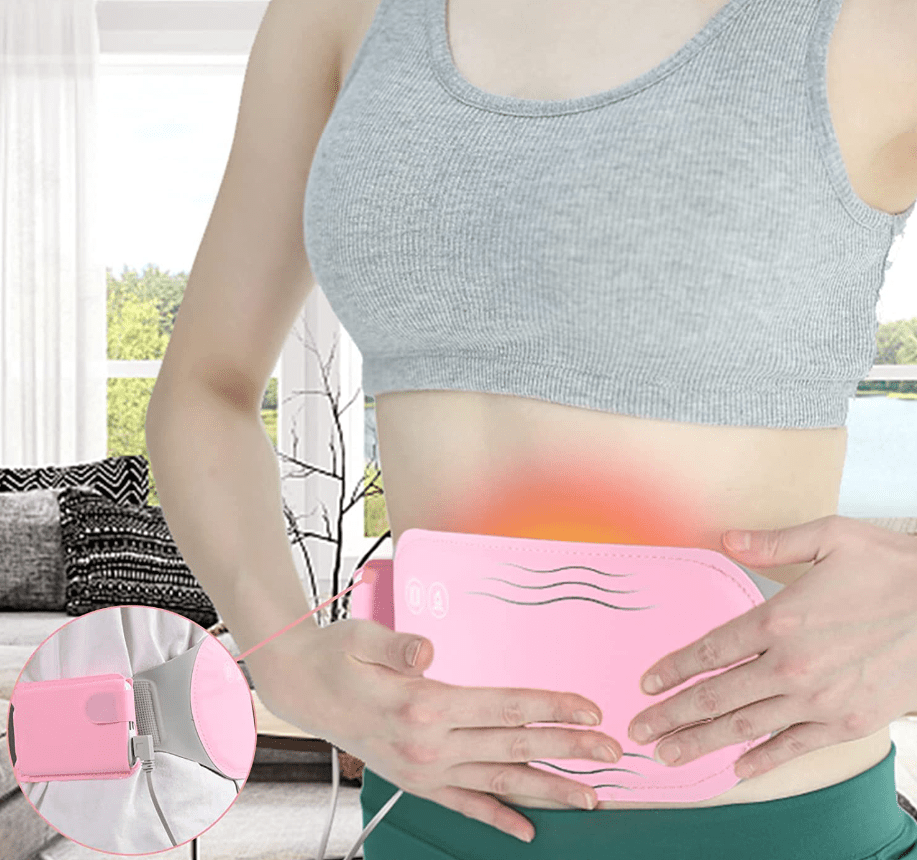 Rechargeable Heating Belt for the Belly with Three Heat Levels and Vibration, view 1
