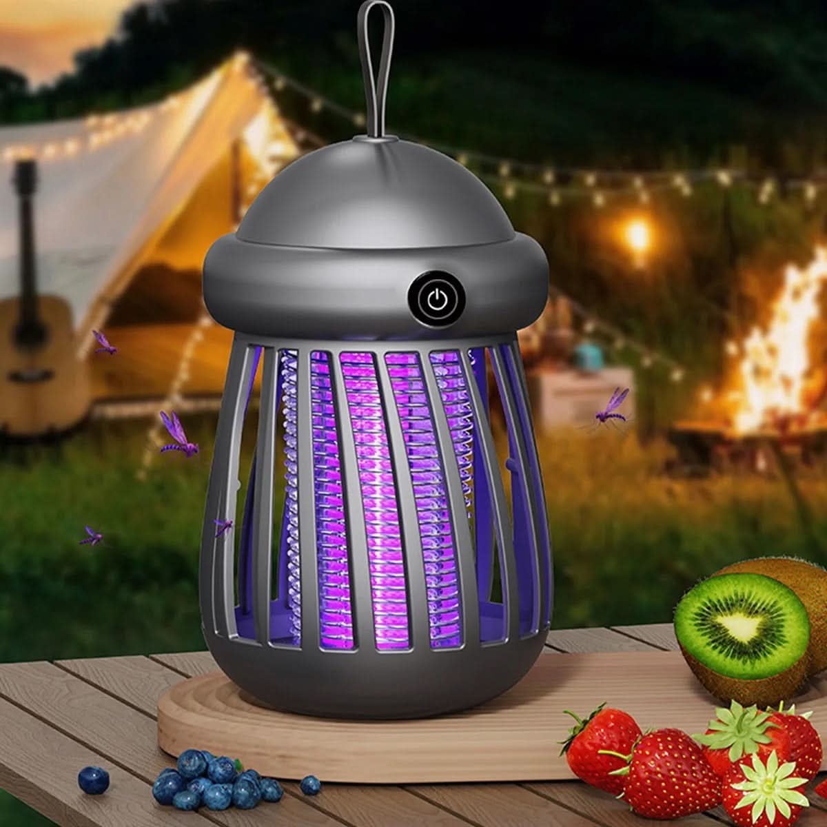 Rechargeable UV Bug Zapper with 395 nm Light and 3000 V Grid, view 3