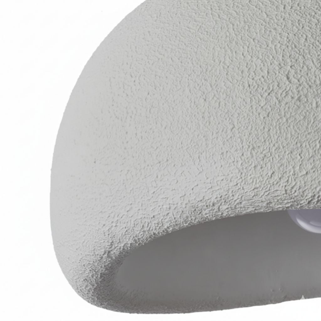 Resin Ceiling Light with 11.8 Inch Diameter and E27 Socket, view 5