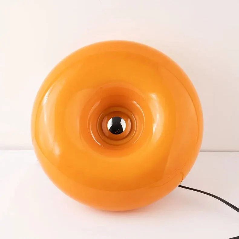 Ring Shaped LED Lamp in Glass and Metal, Dimmable with Selectable Light Color, view 11