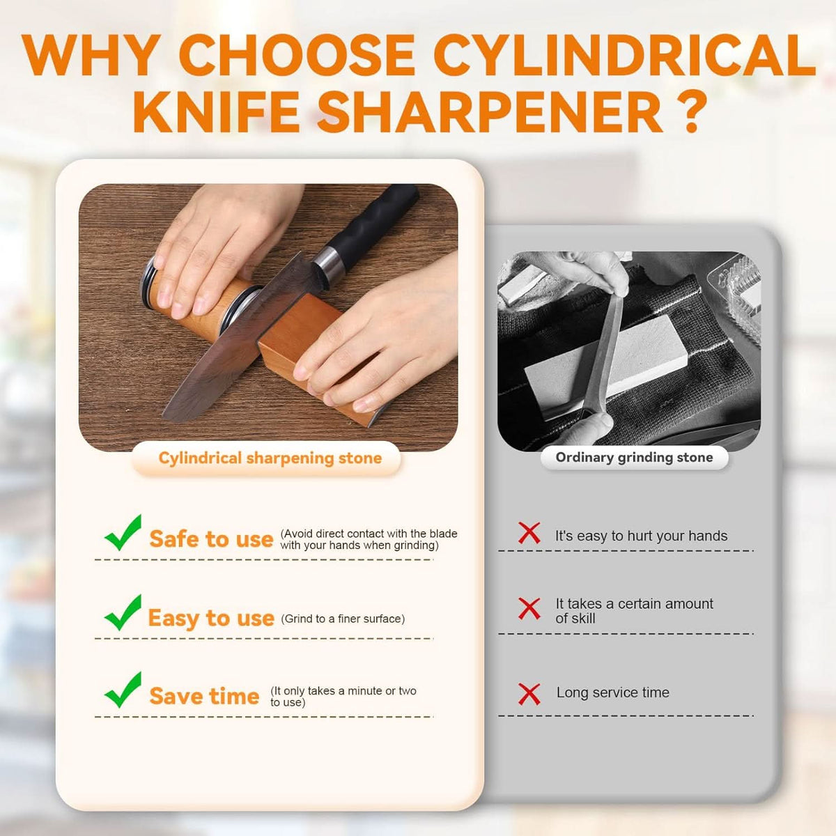 Rolling Knife Sharpener with Diamond Disc and Magnetic Angle Holder, view 7