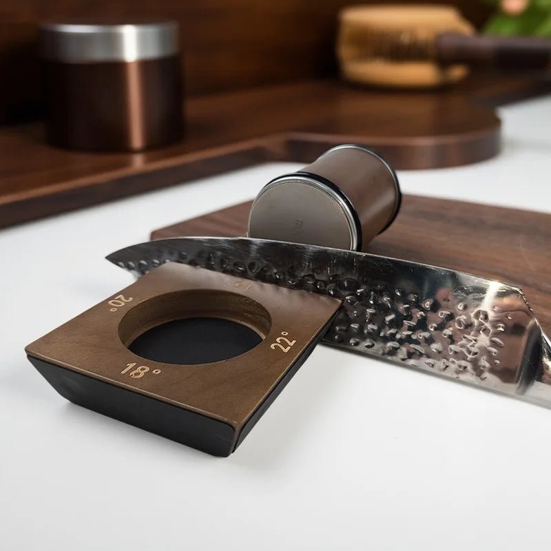Rolling Knife Sharpener with Diamond Disc on a Solid Wood Platform, view 8