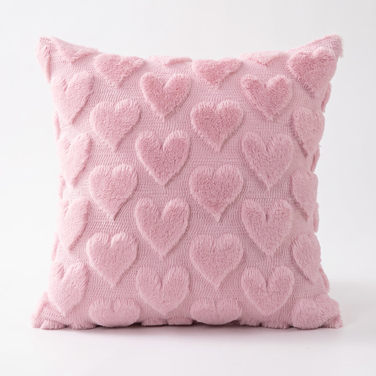 Pink Heart Cushion | Square Print or Heart Shape, 12 x 16in