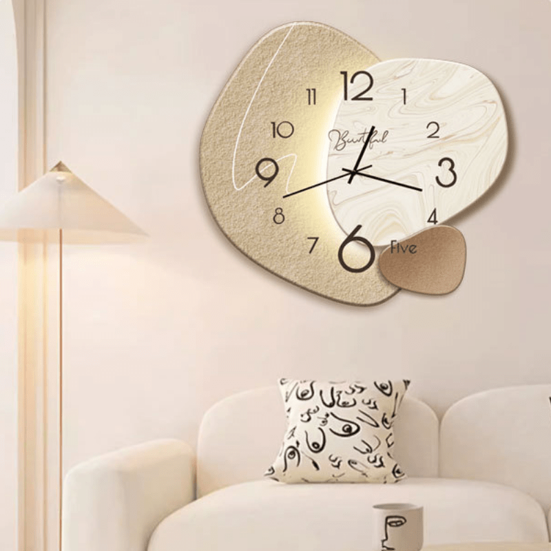 Scandinavian Style Wall Clock with Silent Movement, 11.8 and 15.7 in, view 1