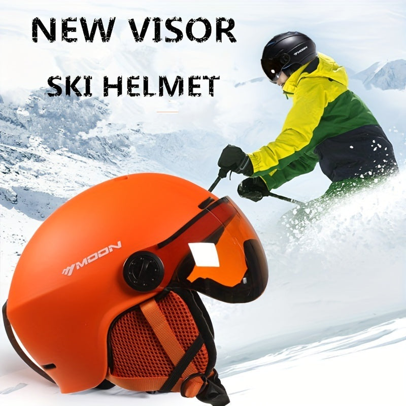 Ski Helmet with Flip Down Visor, Removable Chin Pad and Dial Fit, view 7
