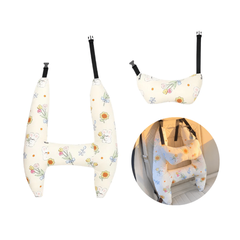 Soft Kids Neck Pillow for Car Travel in Five Animal Designs, 19.7 x 26.4 in, view 4