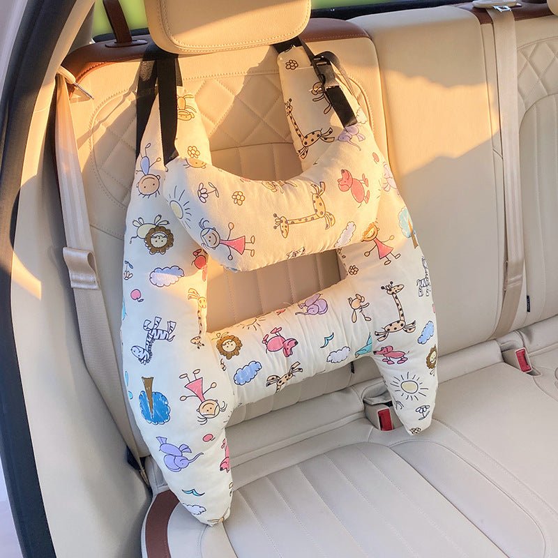 Soft Kids Neck Pillow for Car Travel in Five Animal Designs, 19.7 x 26.4 in, view 6