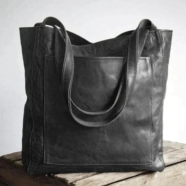 Soft PU Leather Shoulder Bag with Magnetic Closure and Inner Pockets, view 5