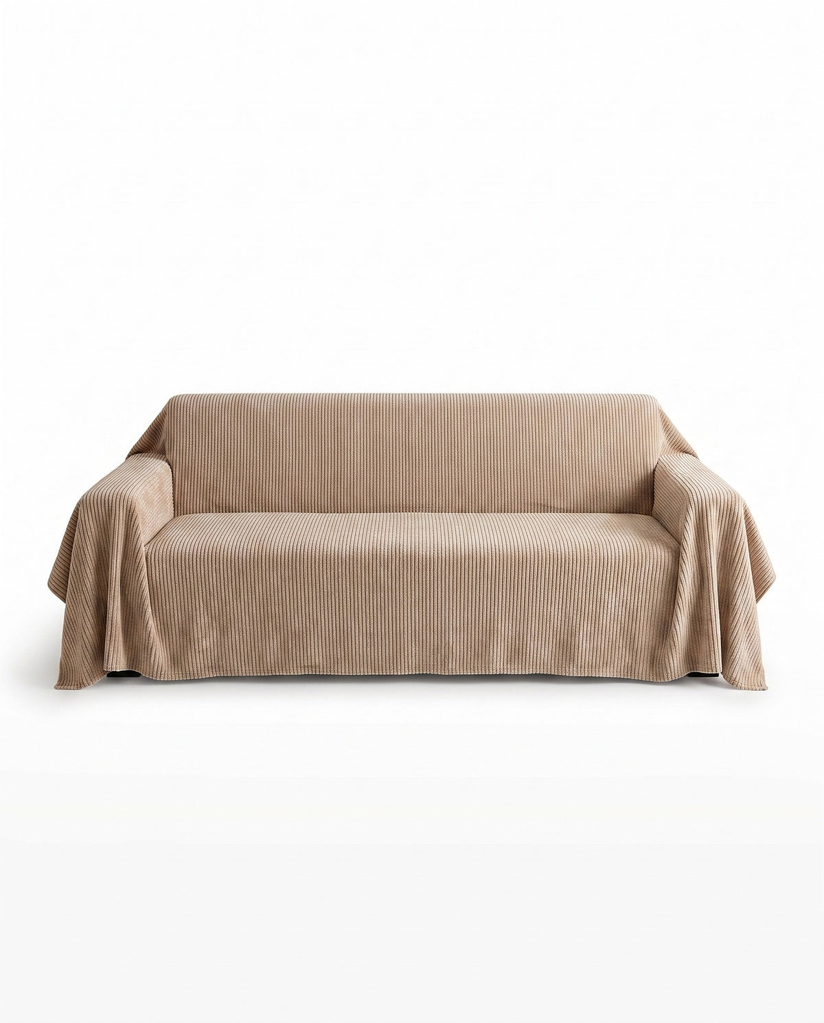 SoftWave Ribbed Chenille Nonslip Sofa Cover | Spill Resistant, 1-126in