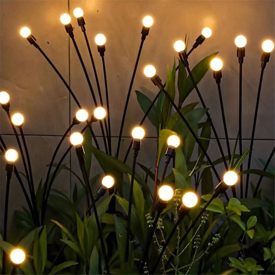 Solar Garden Lights Set of 6 with Firefly Effect, Warm White or Color, view 4