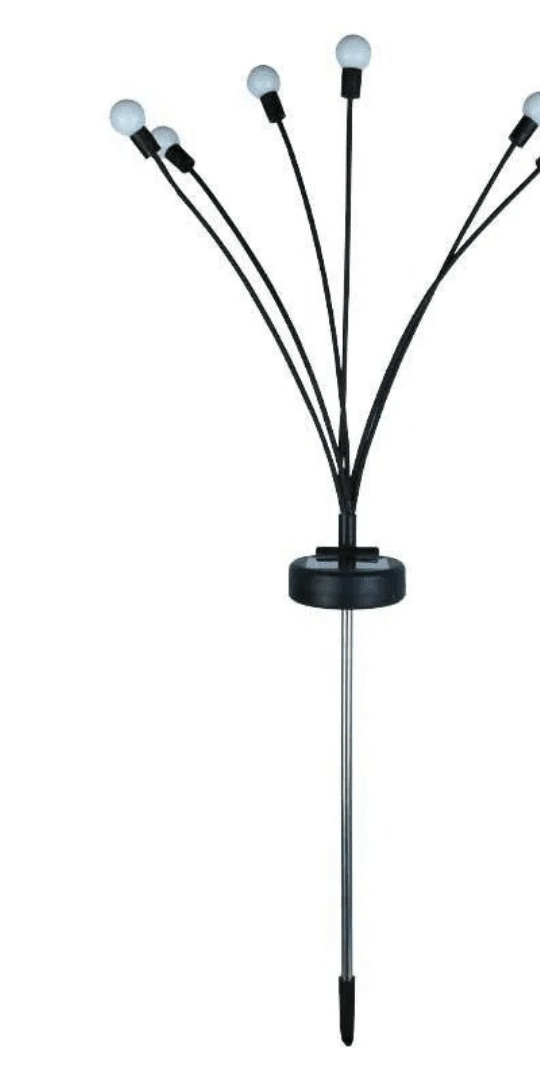Solar Garden Lights Set of 6 with Firefly Effect, Warm White or Color, view 8