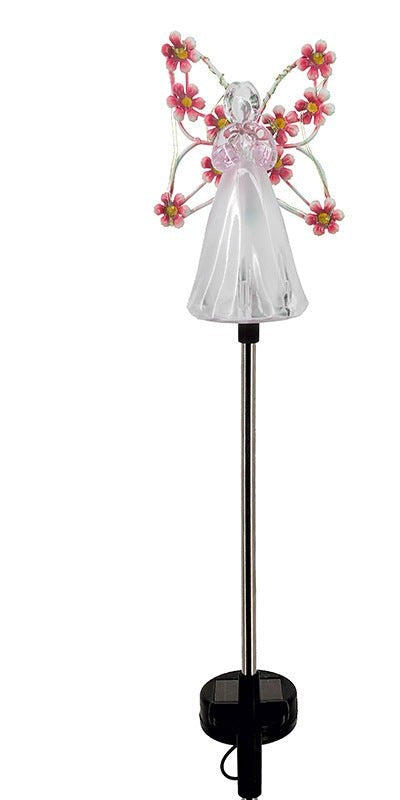 Solar LED Angel Garden Light for Garden, Pathway and Memorial in Four Light Colors, view 8