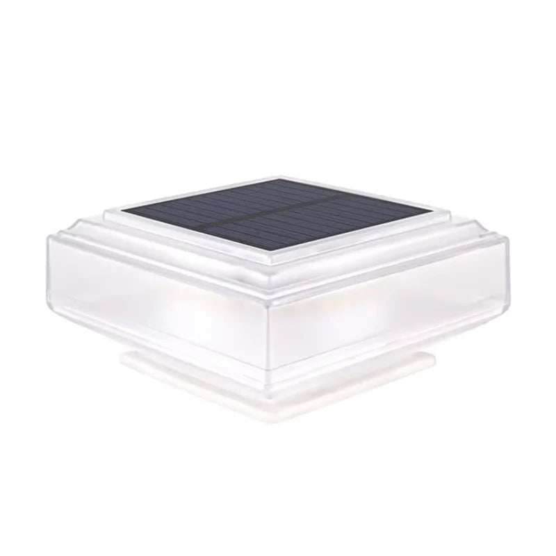 Solar Post Cap Light with 30 Warm White LEDs for Fence Posts and Railings, view 2