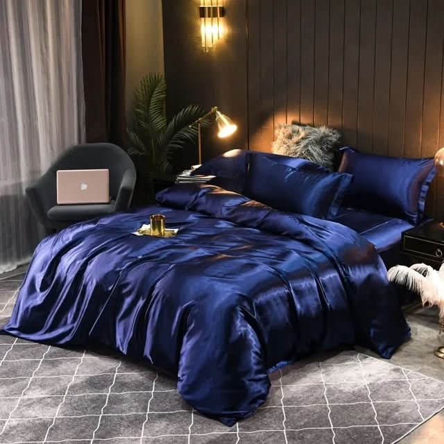 Solid Color Bedding Set in 3 or 4 Pieces, Breathable and Machine Washable, view 9