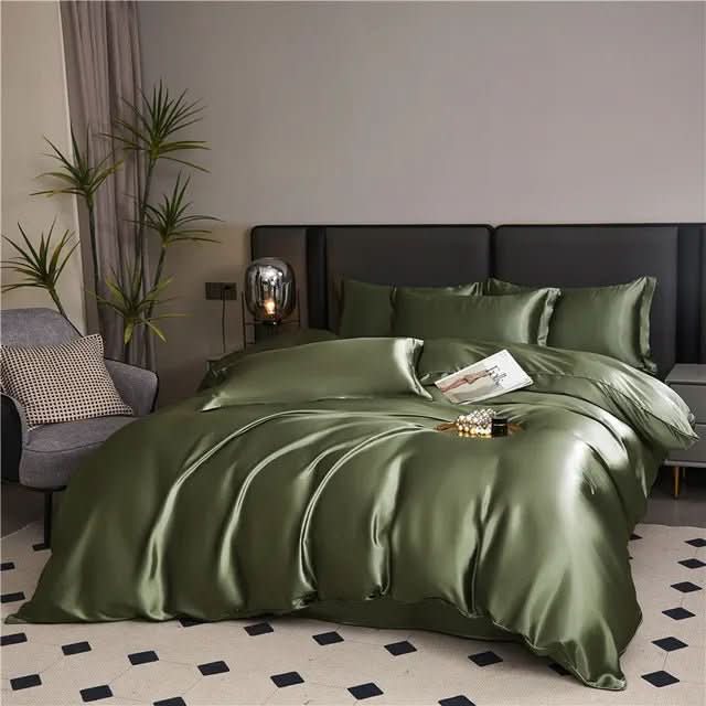 Solid Color Bedding Set in 3 or 4 Pieces, Breathable and Machine Washable, view 10