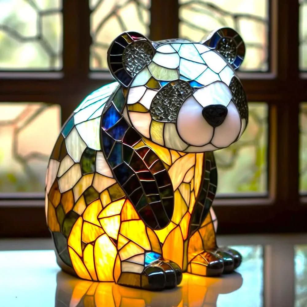 Stained Glass Table Lamp with Animal Design, Eleven Styles to Choose From, view 2