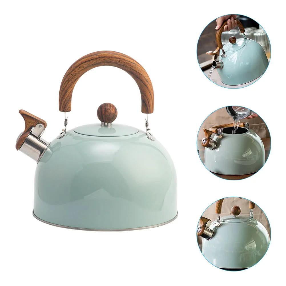 Stainless Steel Whistling Tea Kettle, 3 Liter (101 fl oz) for All Stovetops, view 4