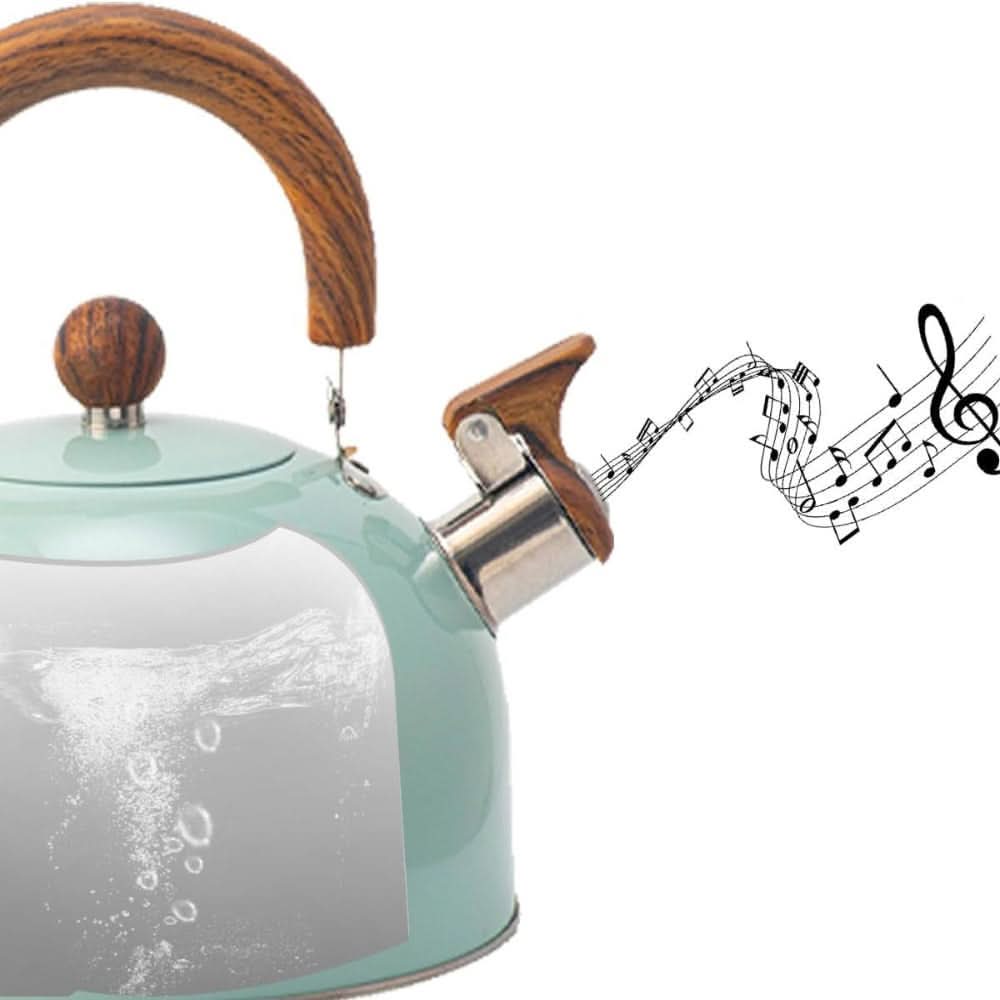 Stainless Steel Whistling Tea Kettle, 3 Liter (101 fl oz) for All Stovetops, view 5