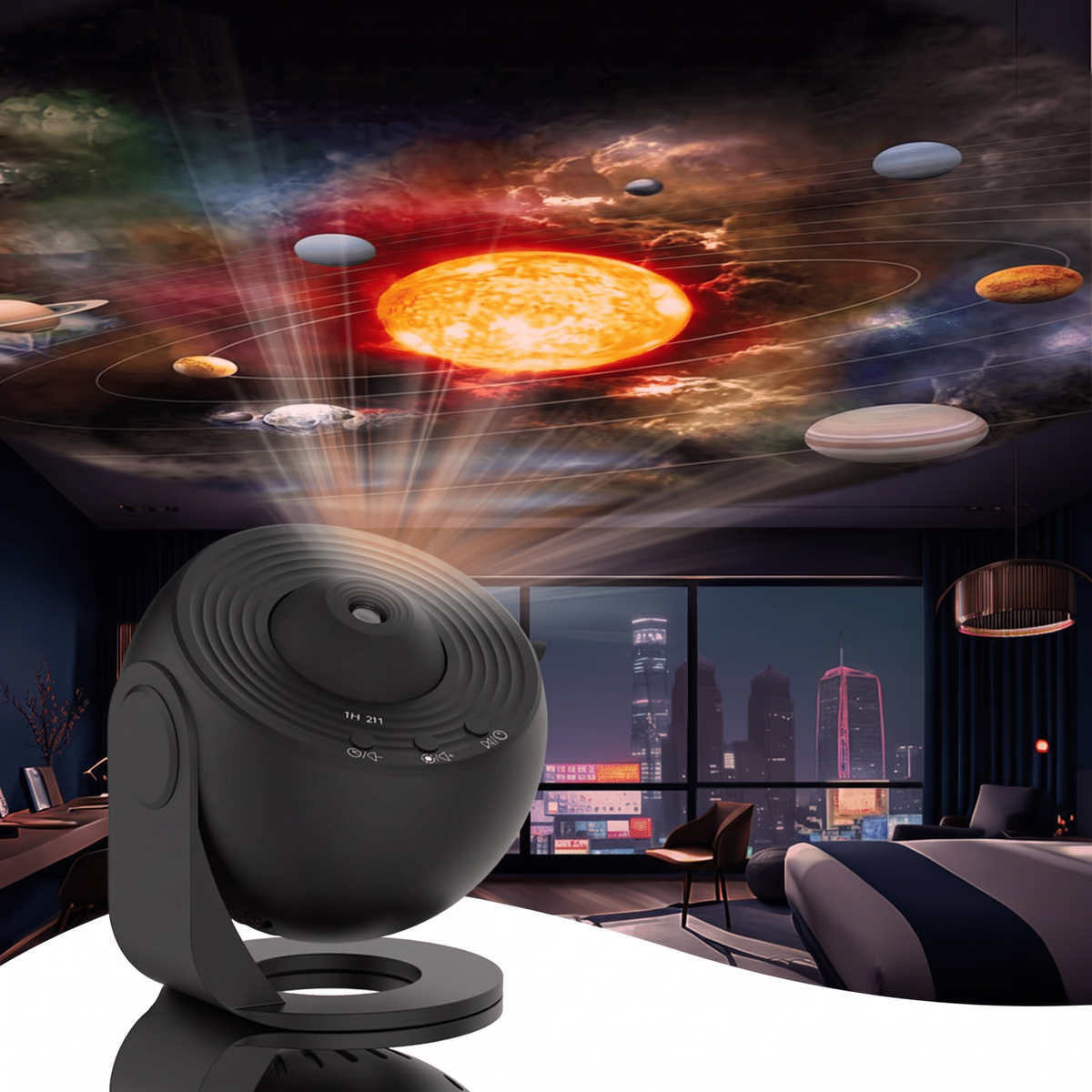 Star Projector Night Light with 13 HD Discs, Timer and Focus Adjustment, view 9