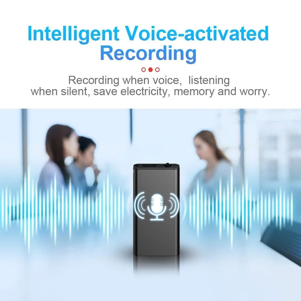 Voice Activated Recorder with 16 or 32 GB Memory, 1.6 x 1.2 x 0.2 in, view 2