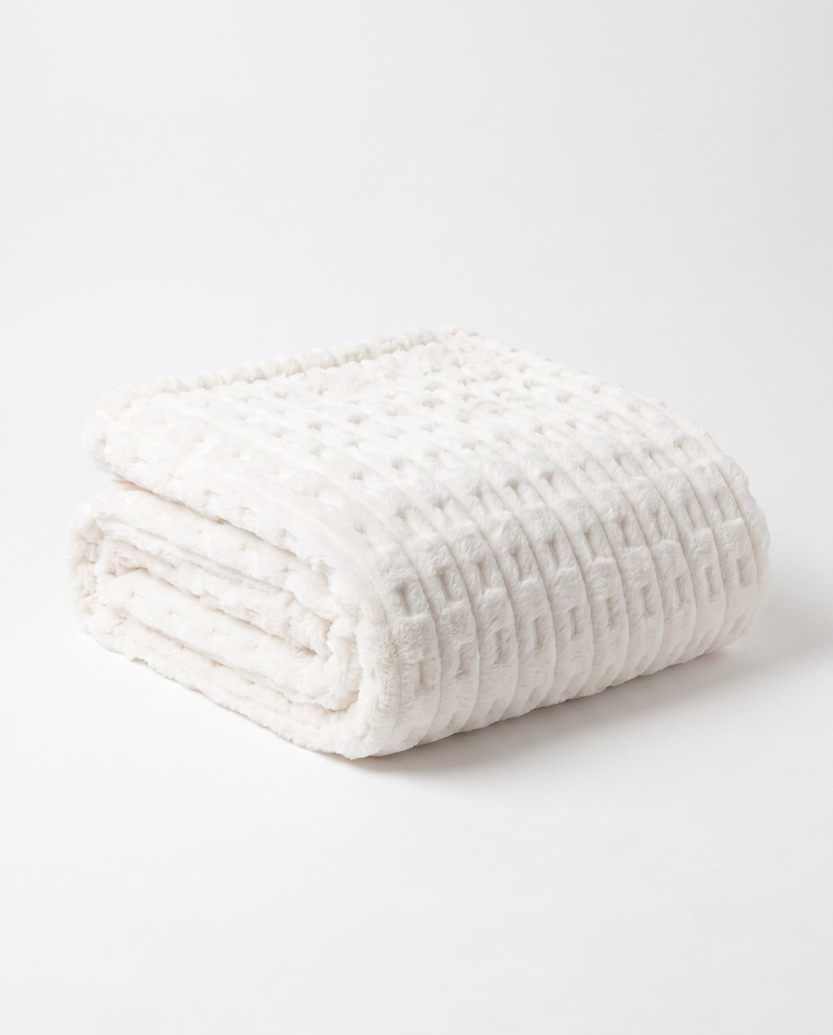Warm Faux Fur Pillow Cover Set - Striped | Soft Warm Handfeel, 18-23in