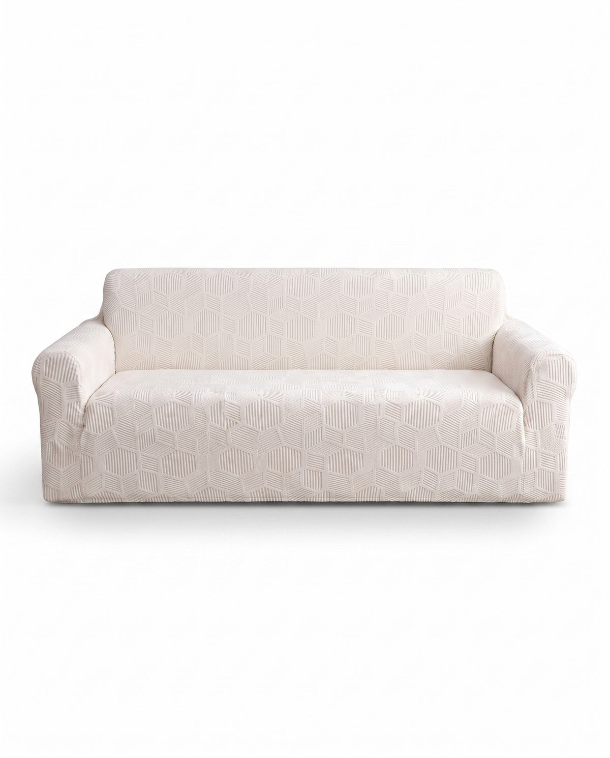 Spill-Resistant Honeycomb Jacquard Stretch Sofa Cover - Full-Cov | Scratch Resistant