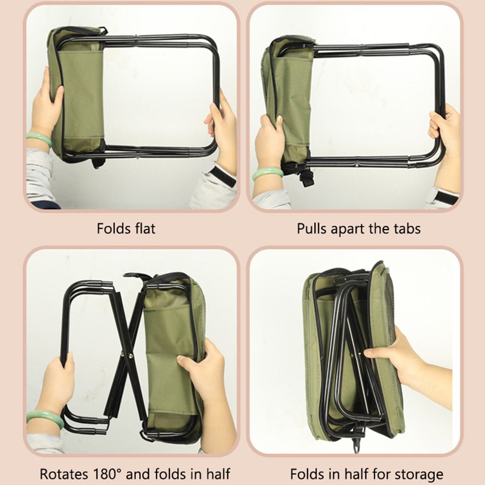 Waterproof 2 in 1 Folding Chair Backpack for Hiking, Fishing and Camping, view 7
