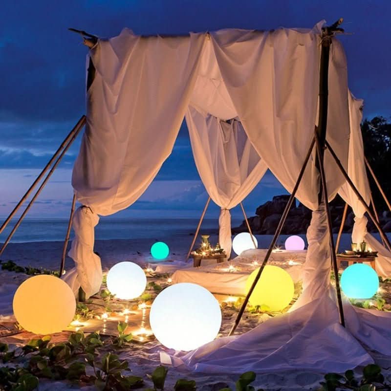 Waterproof LED Ball Light with 16 Colors and Remote, 5.9 to 13.8 Inch, view 5
