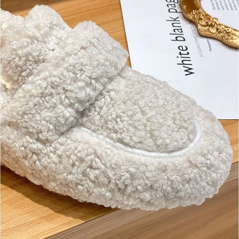 Winter House Slippers with Fluffy Lining and Non-Slip Sole, view 4