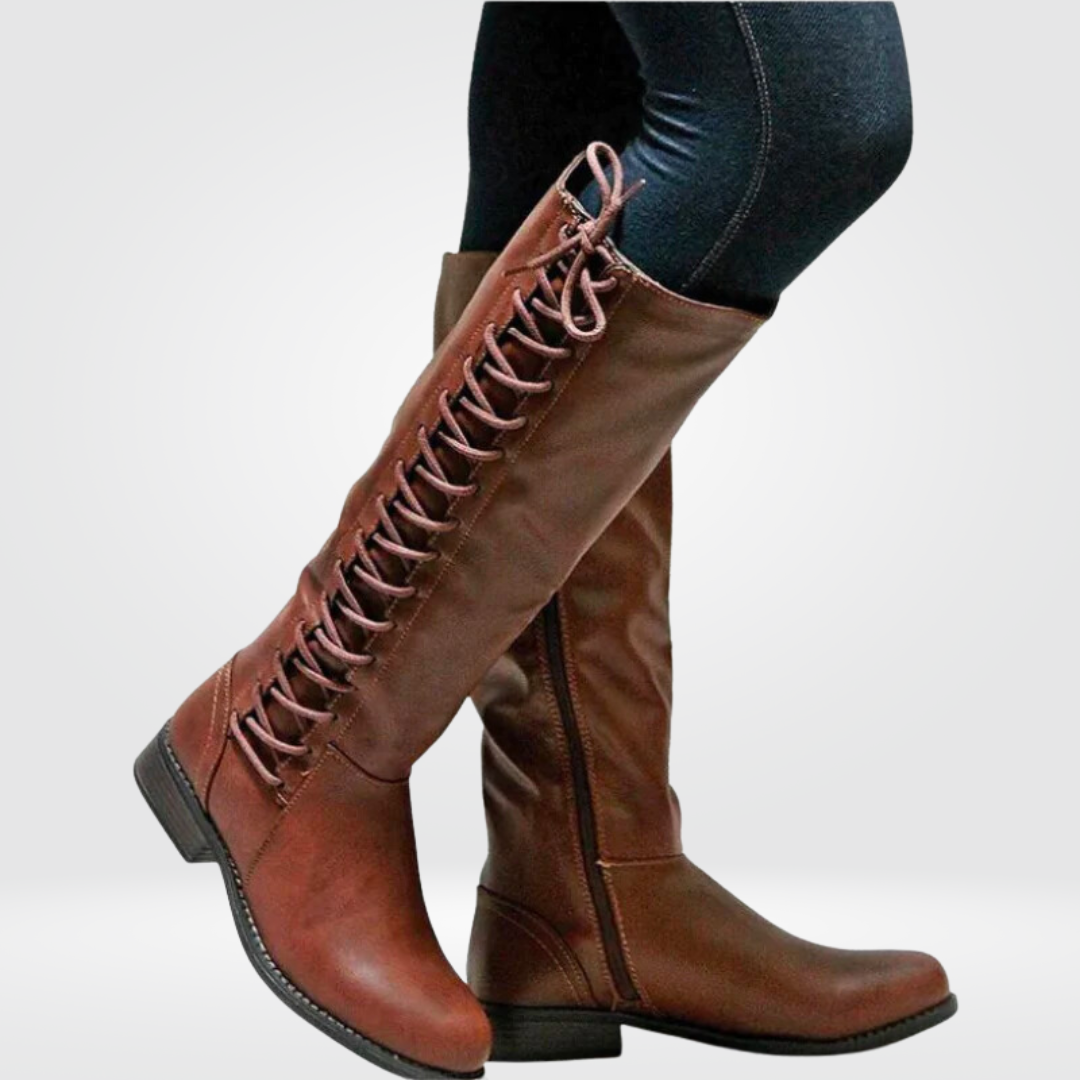 Women's Knee High Boots with Warm Lining and Low Heel for Everyday Wear, view 3