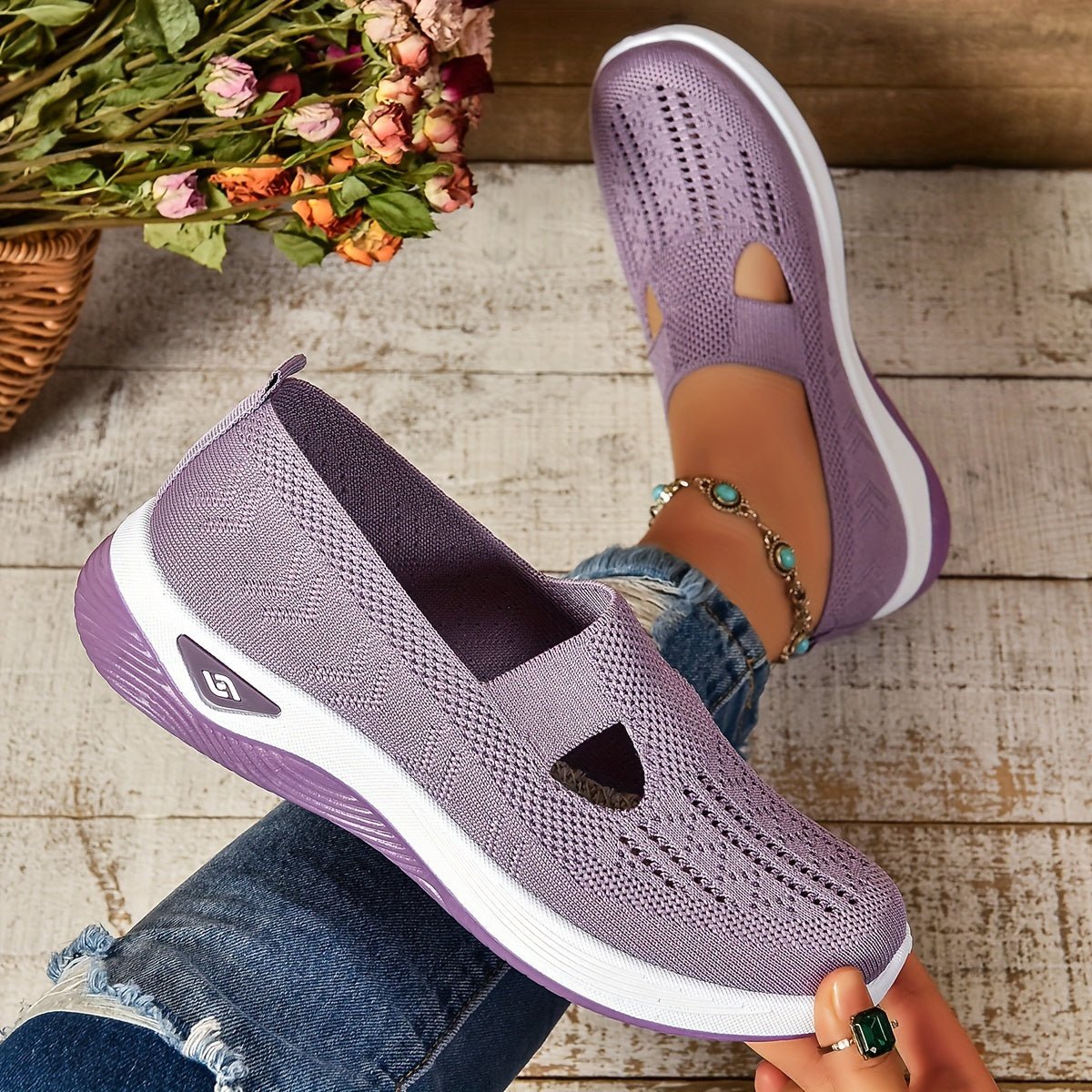 Women's Orthopedic Slip On Shoes with Gel Cushioned Sole, view 5